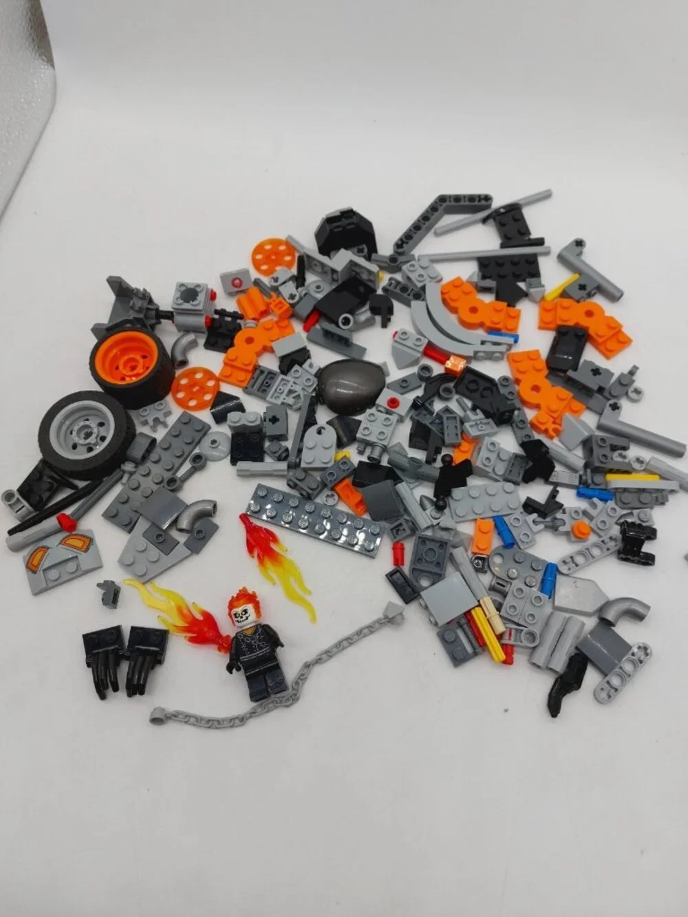 Lego Ghost Rider Minifigure Johnny Blaze Replacement Blocks Incomplete Set